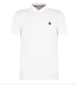Timberland Miller Polo Manga Corta, Camiseta Para Hombre Talla XL, Blanco, Nuevo - Imagen 1 de 12