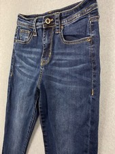 GRACE in LA Women's Size 26 w26 Blue Denim High Waist Ankle Skinny Jeans