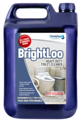 CHEMIPHASE Brightloo - Industrial Toilet Cleaner & Descaler 10 litres (2 x 5 Litres)