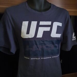 UFC X Reebok H.R.S.D Training Gym Grey MMA Shirt L
