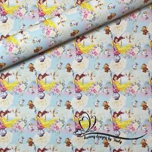 Disney Beauty and the Beast Faux Leather Sheet 20x30cm  - Picture 1 of 1