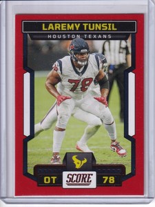 2023 PANINI SCORE FOOTBALL RED PARALLEL LAREMY TUNSIL HOUSTON TEXANS #6
