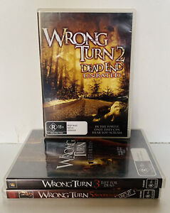 Wrong Turn 2 + 3+ 5 - (3 x DVD Bundle 2009)  Region 4 = Free Postage