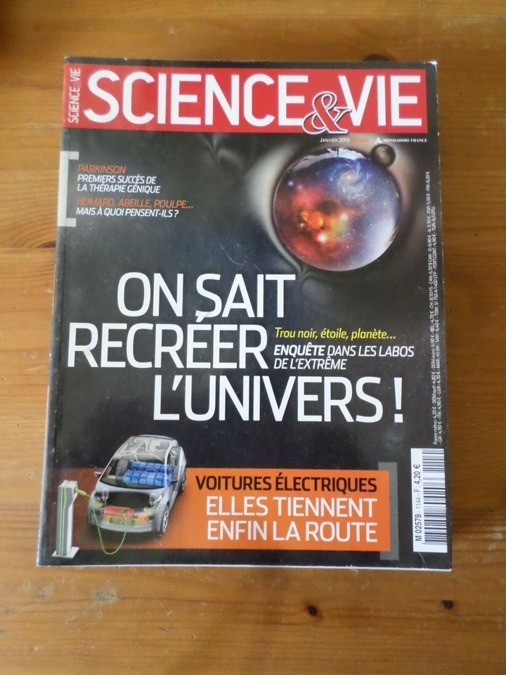 Magazine Science & Life, 1144 Janvier 2013, Cars Electric, Universe - Image 1 of 1
