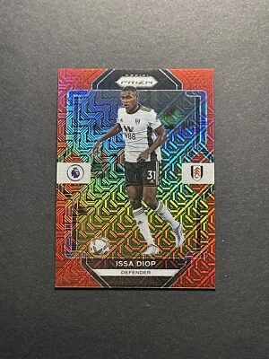 2022-23 Panini Prizm English Premier League Prizms Red Mojo 71 Issa Diop /99 EPL - Image 1 of 2