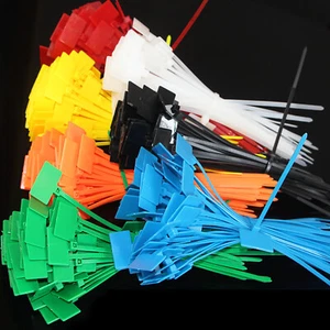 Nylon Label Kabelbinder 4x150mm Drahtbefestigung Binding Marker Pen Kabelbinder - Bild 1 von 12