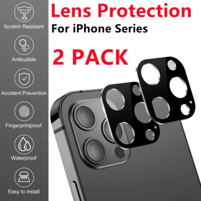2 PCS for iPhone 13 12 Pro Max 9H Tempered Glass Camera Lens Protector Cover - Image 1 of 4