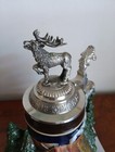 WW-Team Schwarzwald Bierkrug 316/9000 Zinn Hirsch Deckel 3D Relief 30 cm