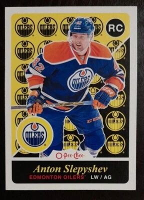 2015 - 2016 O-Pee-Chee Anton Slepyshev RC Oilers #U14 Hockey Card - Image 1 of 2