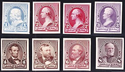US 219P4-229P4 1890 Issue Proofs on Card VF-XF w/ Both 2c SCV $785 (003) - Image 1 of 2