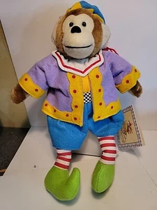 Jojo The Monkey Enesco Cuties By Mary Englebreit Collectible  Plush Toy - Picture 1 of 9