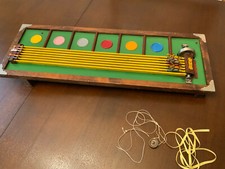 Antique RARE large wolverine Gee Wiz Horse Racing Game Chance 29" long 1920's