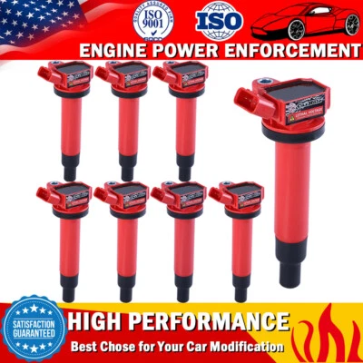 8 Pack Ignition Coil For 2000-2004 2005 2006 2007 2008 2009 TOYOTA TUNDRA 4.7L - Image 1 of 4