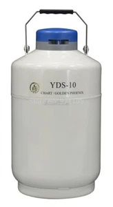 10 L Cryogenic Container Liquid Nitrogen Storage Tank With Straps yz - Picture 1 of 2