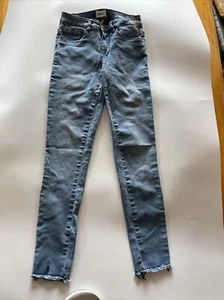 Jeans Only donna blu pallido 6 caviglie sfilacciate skinny - Foto 1 di 9