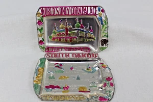Menge 2 South Dakota State Souvenir Aschenbecher Schmuck Schale Maispalast - Bild 1 von 8