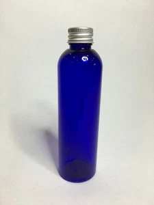 Leere Kobaltblau PET 250ml Boston Flasche + Aluminium Schraubverschluss *BELIEBIGE MENGE* - Bild 1 von 1