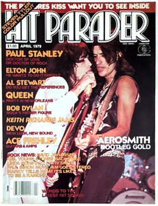 Hit Parader Magazine April 1979 Aerosmith,KISS, Elton, Queen, Dylan, Ace, Paul - Picture 1 of 21