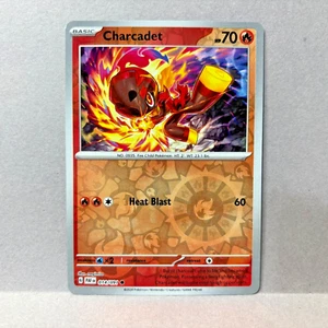 Charcadet 14/91 Holograma Inverso Pokemon Juego de Cartas Coleccionables Paldean Fates - Imagen 1 de 2