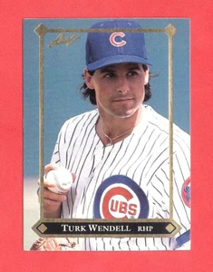 1992 LEAF (BB) Turk Wendell SP "GOLD LEAF ROOKIES" RC CHASE CARD #BC-5 CHI CUBS - Picture 1 of 2