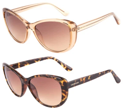 Gafas de sol ovaladas para mujer Calvin Klein ojo de gato con lente degradada - CK19560S Foto 1 de 3