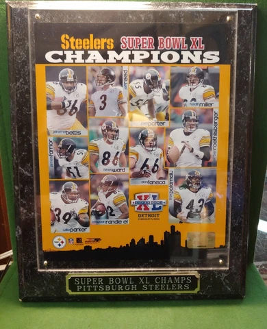 STEELERS TEAM COMPOSITE SUPERBOWL XL CHAMPS PLAQUE Cover