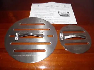 NEW, Lot of 2, round, Cook's Essentials, Chef's Press. 12oz and 21oz. - Picture 1 of 15