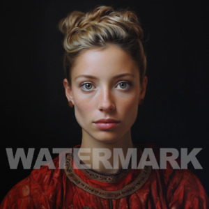 Digital Image Picture Photo AI Art Portrait Young Woman Hyper Realistic
