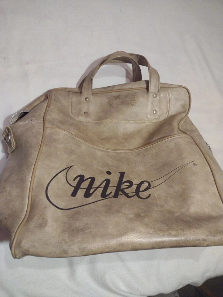 NIKE Bag  Vintage 70s 80s Travelite PVC Luggage RARE Suitcase Overnite  - Image 1 of 4