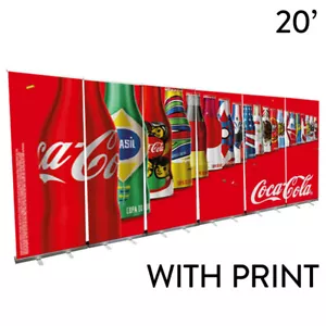 Custom 210" x 78" Retractable Display for Trade Show Roll Up Banner Stand Wall - Picture 1 of 6