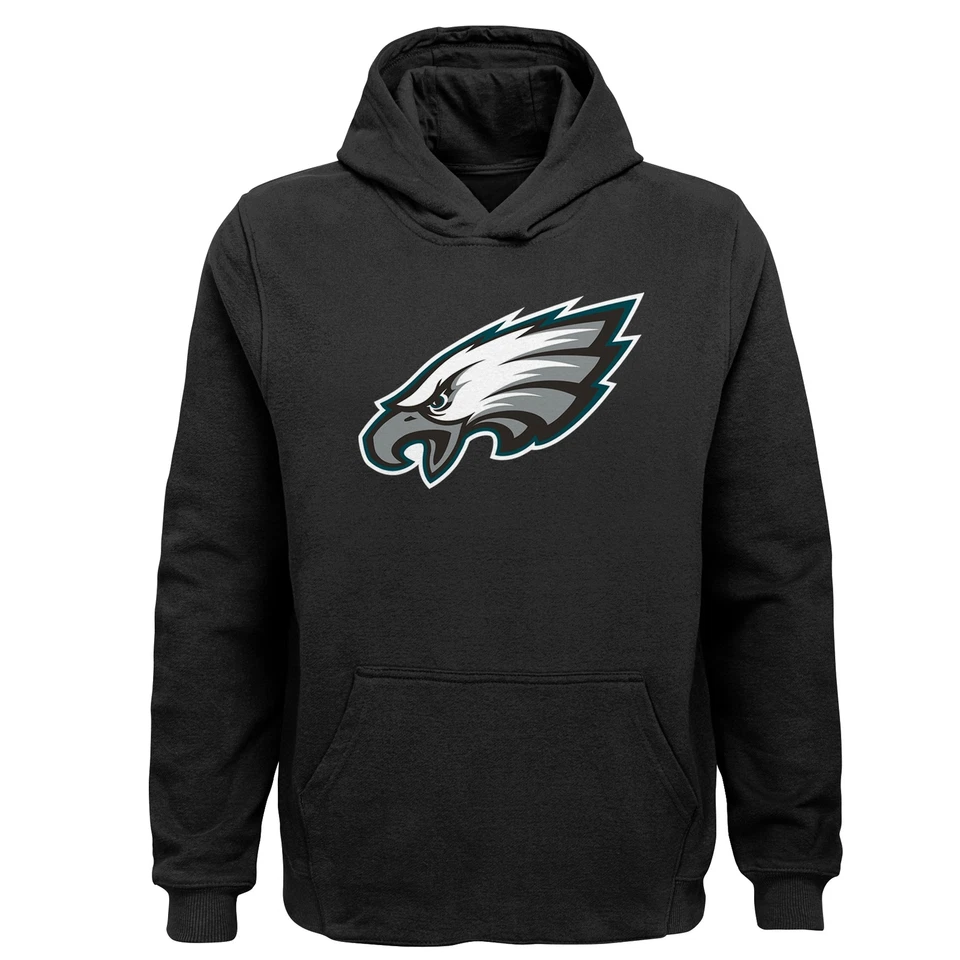 Толстовка с капюшоном флисовая командная основной логотип молодежная Outerstuff NFL Philadelphia Eagles цвет - Изображение 1 из 1