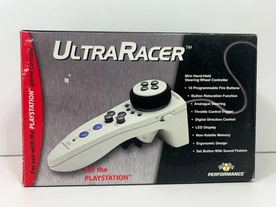 Ultra Racer Steering Controller for PlayStation 1 by Interact -NEW, Open box- - Image 1 of 4