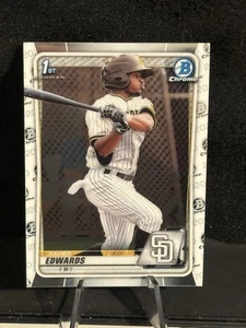 2020 Bowman Chrome 1st Bowman Xavier Edwards Prospect Padres - Picture 1 of 1