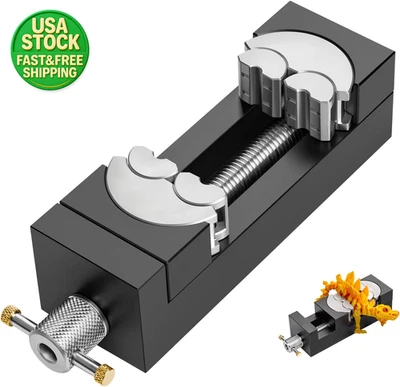 Мини-фрактальные тиски с зажимом саморегулирующиеся алюминиевые настольные тиски для рукоделия ювелирных изделий - Изображение 1 из 4