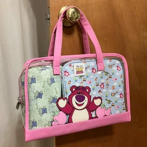 Toy Story Primark Lotso & Friends 3 pezzi trucco cosmetico borsa trasparente Disney - Foto 1 di 8
