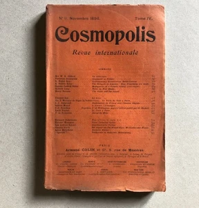 Cosmopolis - revue internationale — Proudhon, Lou Andreas-Salomé … — n°11 — 1896 - Picture 1 of 12