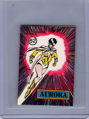 1986 COMIC IMAGES MARVEL UNIVERSE STICKERS #62 AURORA - Image 1 of 2
