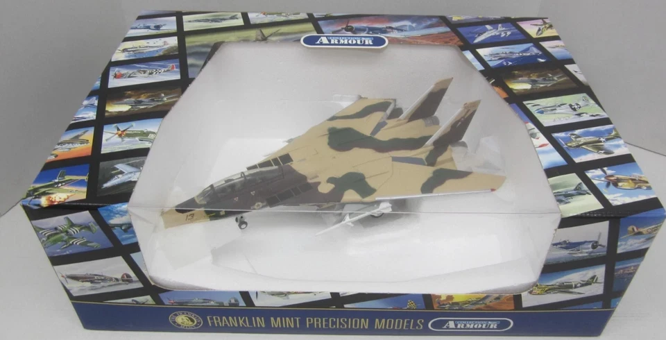 VERY RARE Franklin Mint Armour 1/48 Grumman F-14 Tomcat Aggressor Top Gun - Image 1 of 1