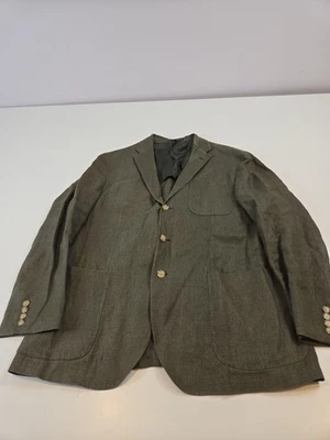 Polo Ralph Lauren Linen Sport Coat Unstructured Men's 40R Olive Made in Italy - Image 1 of 4