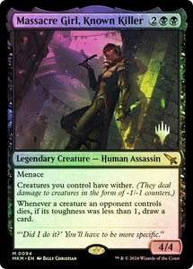 MTG FOIL Massacre Girl, Known Killer (Promo Pack) (Murders at Karlov Manor) - Picture 1 of 1