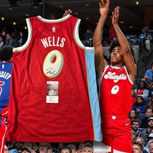 Jaylen Wells Signed Autographed Memphis Grizzlies Jersey JSA COA - Picture 1 of 4