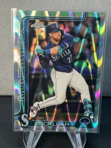 2025 Topps Chrome Tyler Locklear Raywave Refractors Rookie #41 Seattle Mariners - Picture 1 of 2