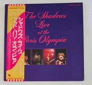 " LIVE AT THE PARIS OLYMPIA " BY THE SHADOWS JAPANESE EDITION LP WITH OBI - Picture 1 of 5