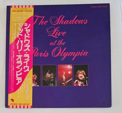 " LIVE AT THE PARIS OLYMPIA  "   BY THE SHADOWS  JAPANESE EDITION LP WITH OBI - Image 1 of 4