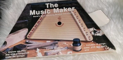 Vintage Nepenenoyka THE MUSIC MAKER Lap Harp Musical Instrument New Open Box - Image 1 of 2
