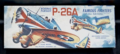 Aurora kit #115-98 - Famous Fighters  Boeing Pursuit P-26A from the mid-1950s - Image 1 of 4