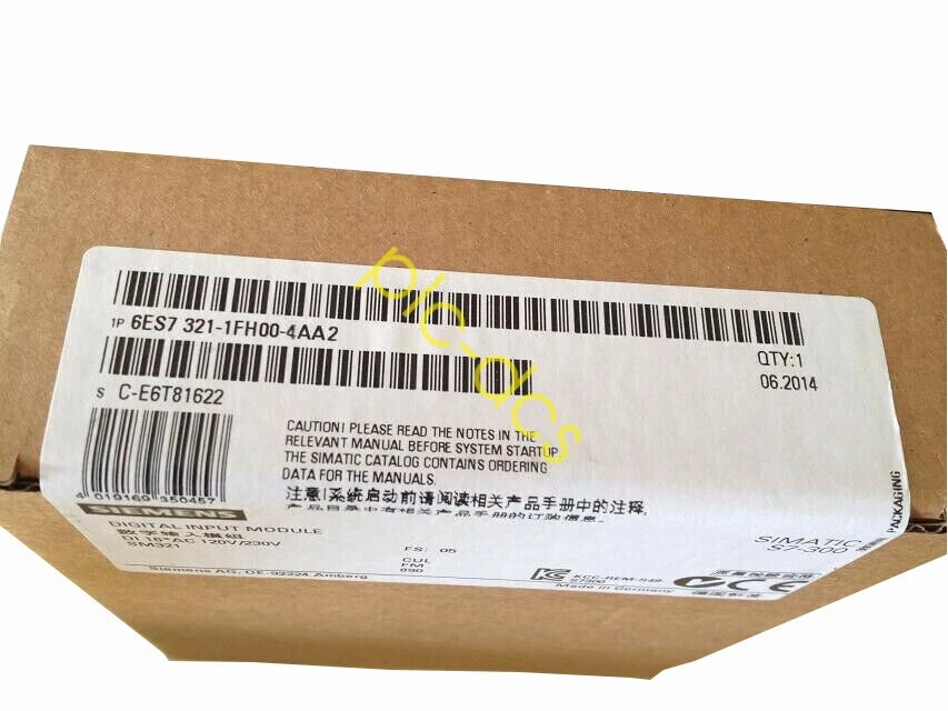 1PCS 6ES7 321-1FH00-4AA2 NEW SIEMENS 6ES7321-1FH00-4AA2 S7-300 Expansion Module - Image 1 of 3
