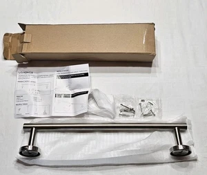 Ushower Porta Asciugamani Bagno 16 Pollici Finitura Nichel Spazzolato Asta Singola da Parete  - Foto 1 di 7