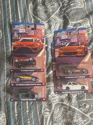 Conjunto completo de carro Hot Wheels Silver Series Compact Kings 2025 1-5 - Imagem 1 de 4