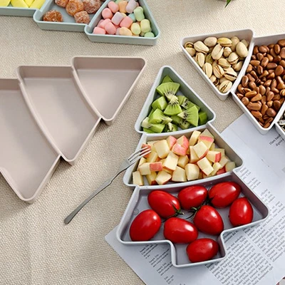  2 Stück Multifunktions-Weihnachtsbaumform Obstteller - Bild 1 von 4